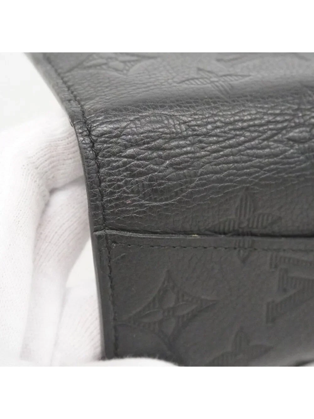 Louis Vuitton Card Case Monogram Shadow Organizer de Poche Black